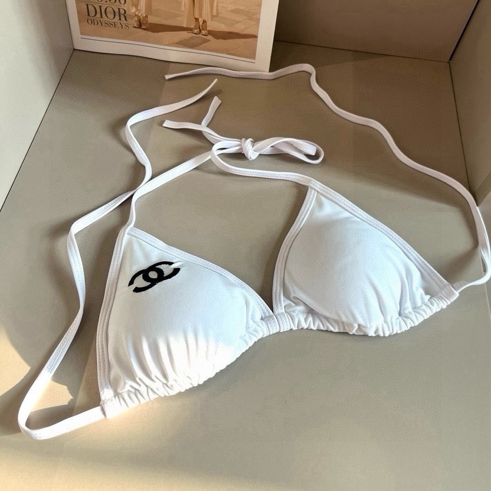 Chanel White Triangle Bikini Set - image 6
